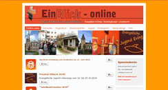 Desktop Screenshot of evangelische-kirche-eving.de